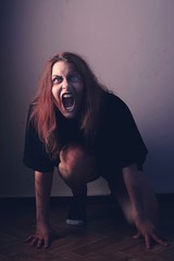Mad possessed girl