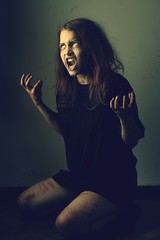 Mad possessed girl