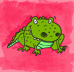 cartoon alligator illustration