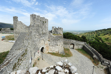 Fototapeta na wymiar The citadel and fortress of Kala at Berat