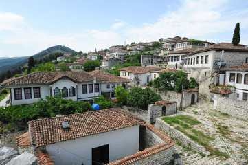 Fototapeta na wymiar The citadel of Kala at Berat