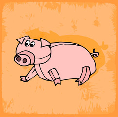 cartoon pig illustration