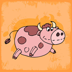 cartoon cow illustration