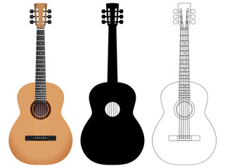 acoustic guitar set