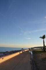 Menton, bords de plage 