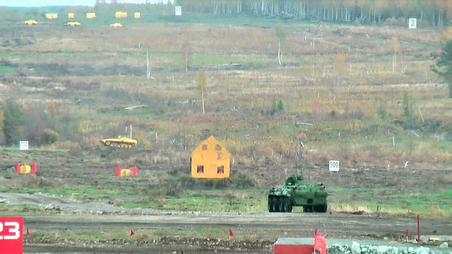 BTR-82A armoured personnel carrier. Russia