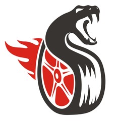 snake tire fire