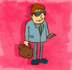 Cartoon lawyer illustration