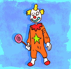 Cartoon clown illustration