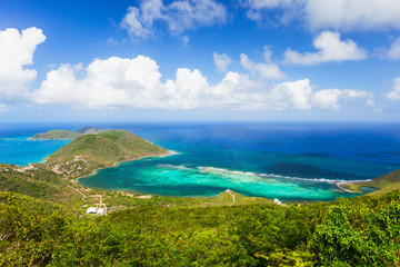 Fototapeta premium Tropical coast aerial