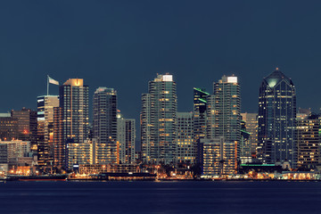 Fototapeta na wymiar San Diego downtown skyline
