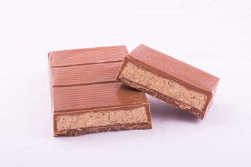 milk chocolate with marzipan