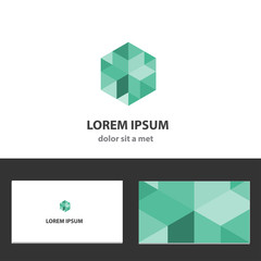 Abstract vector logo design template