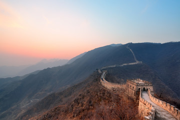 Fototapeta premium Great Wall sunset