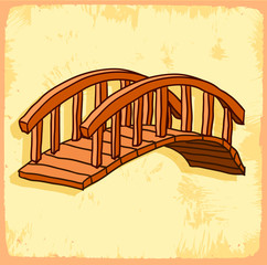 Cartoon bridge illustration
