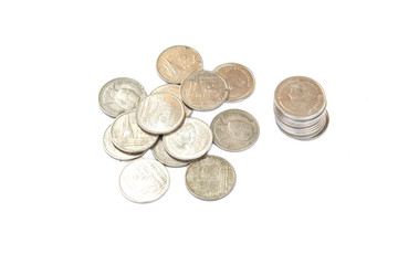 Thai coins one baht