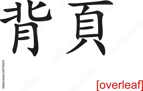 Download "Chinese Sign for overleaf" Stock image and royalty-free ...