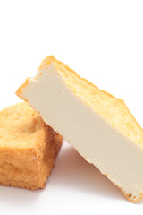 Japanese food Atsuage, thick block of fried tofu