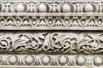 artifact in ruins of famous basilica Saint Sophia