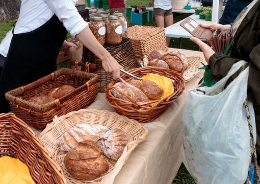 Organic Bread at Farmers Market