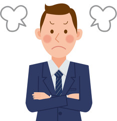 ビジネスマン　怒る