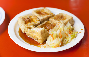 chinese and Taiwan traditional famous food - Stinky tofu