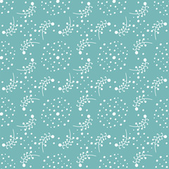 Seamless color decorative flower pattern