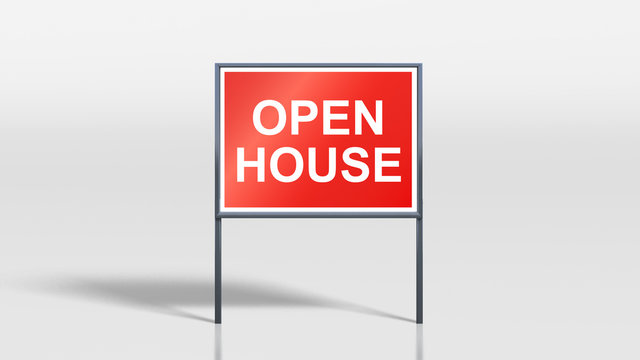 house signage stands open house