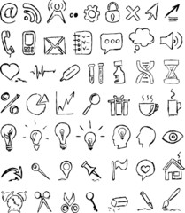 Vector Hand-Drawn Icons Set