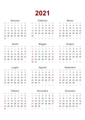 italian calendar
