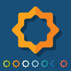 Flat design: ramadan