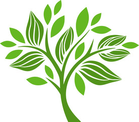 Decorative green tree