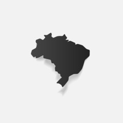 Obraz premium realistic design element: brazil