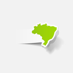 realistic design element: brazil