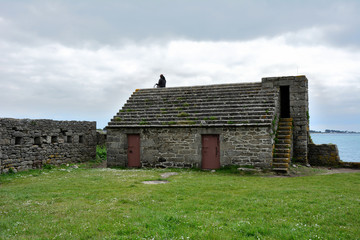 Concarneau, fort de la pointe du cabellou, bretagne