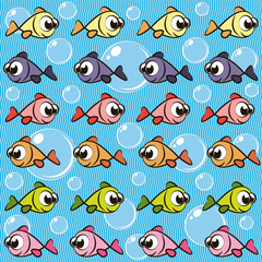 Background with fishes