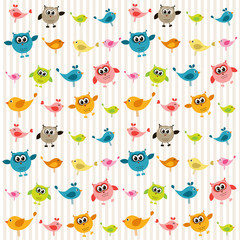 Fototapeta premium Background with birds