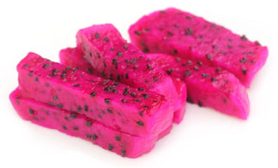 Pieces of dragon fruit