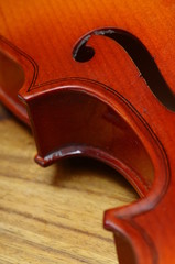Close up of violin