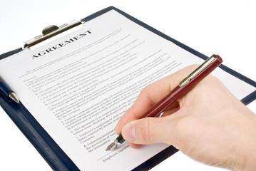 Singing the contract (agreement)
