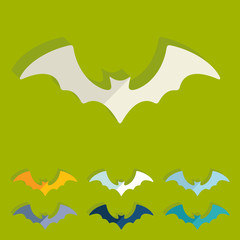 Flat design: bat