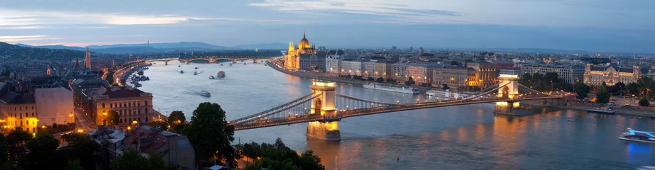 Crédence de cuisine en verre imprimé Budapest Panorama de Budapest