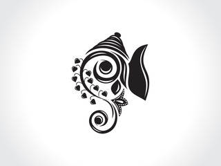 Obraz premium abstract artistic ganesha background