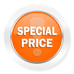 special price orange computer icon