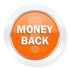 money back orange computer icon