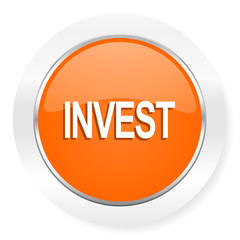 invest orange computer icon