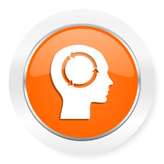 head orange computer icon