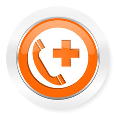 emergency call orange computer icon