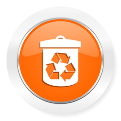 recycle orange computer icon