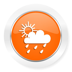 rain orange computer icon